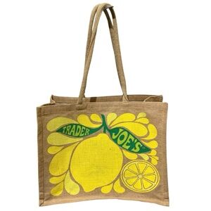 Trader Joe’s Citrus Jute Large Bag Lemon Lime 9 Gallon Capacity